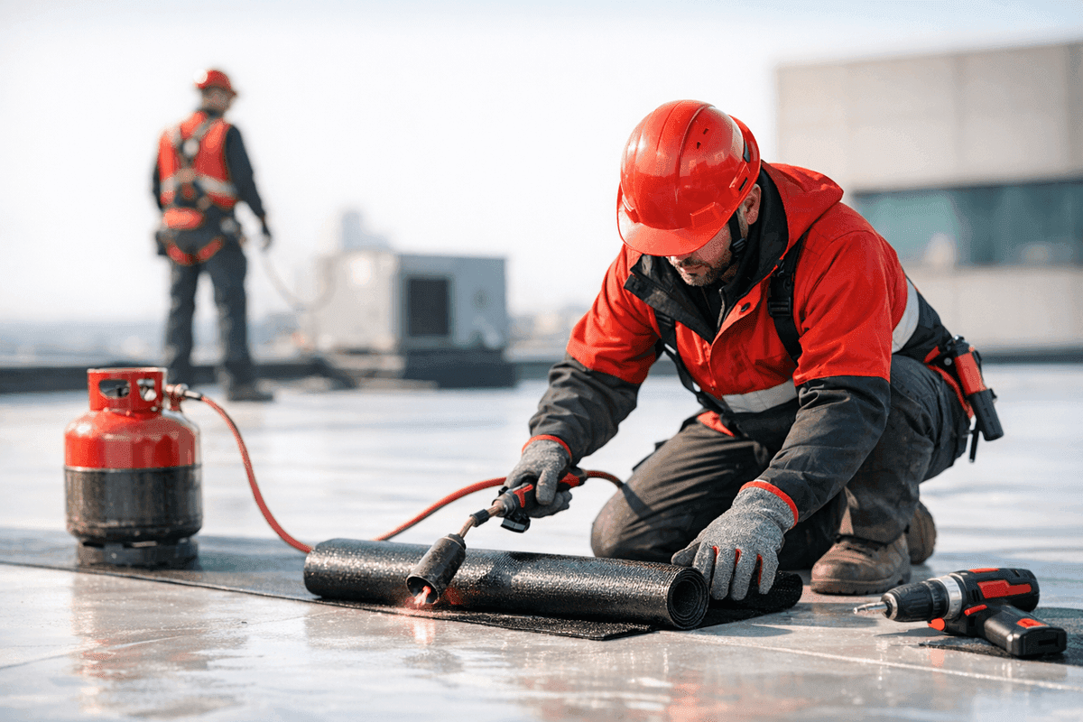Commercial Roofing service by Ruizz Roofing