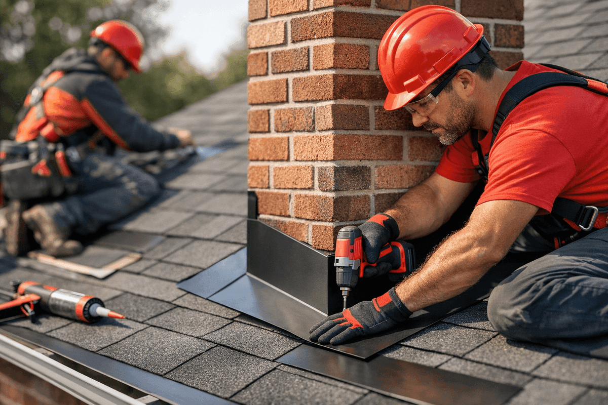 Chimney Flashing service by Ruizz Roofing